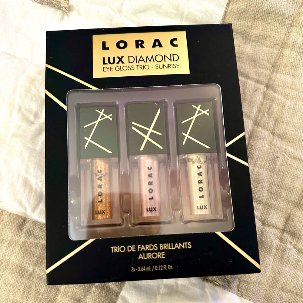 NIB Lorac Lux Diamond Eye Gloss Trio in Sunrise 🌅
